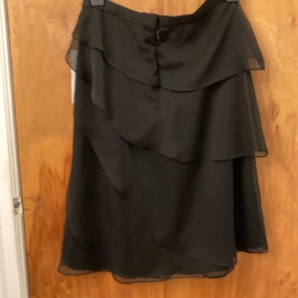 Adrianna Papell Evening Essentials Black Chiffon Skirt - Picture 8 of 11